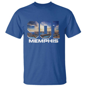 901 Memphis T Shirt Area Code Cityscape Skyline Tennessee Pride Vintage