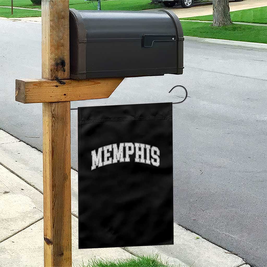 Vintage Memphis Tennessee Varsity Block Letters City Pride Garden Flag