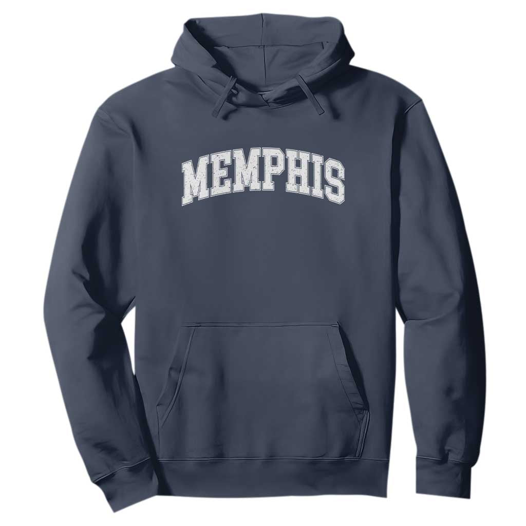 Vintage Memphis Tennessee Varsity Block Letters City Pride Hoodie