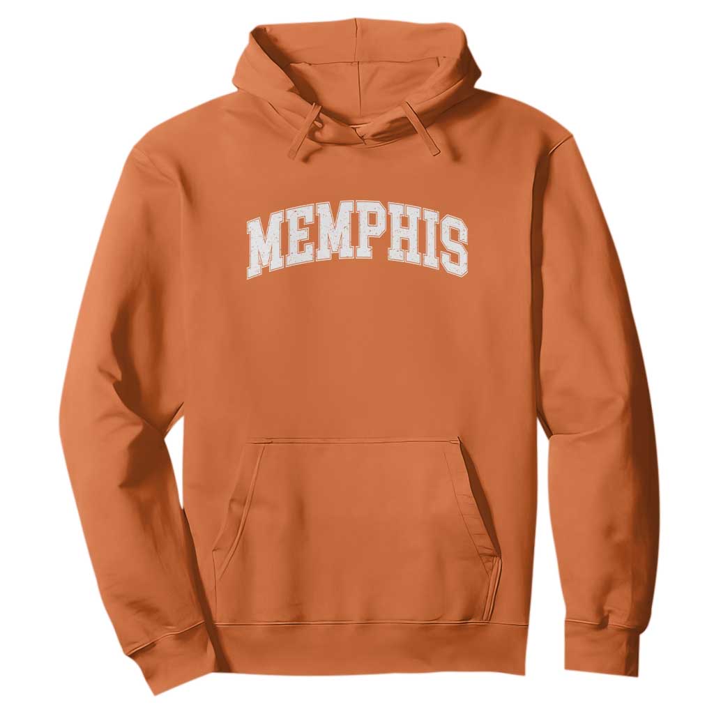 Vintage Memphis Tennessee Varsity Block Letters City Pride Hoodie