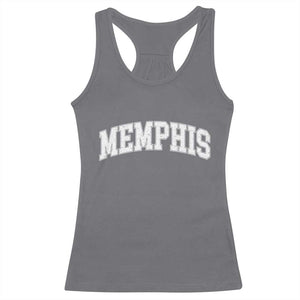 Vintage Memphis Tennessee Varsity Block Letters City Pride Racerback Tank Top