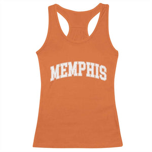 Vintage Memphis Tennessee Varsity Block Letters City Pride Racerback Tank Top
