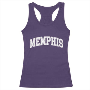 Vintage Memphis Tennessee Varsity Block Letters City Pride Racerback Tank Top