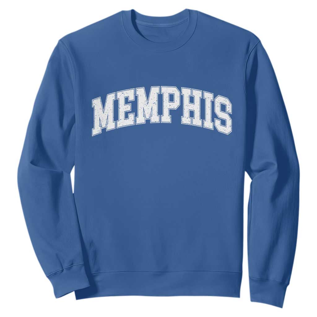 Vintage Memphis Tennessee Varsity Block Letters City Pride Sweatshirt
