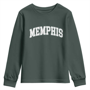 Vintage Memphis Tennessee Varsity Block Letters City Pride Youth Sweatshirt