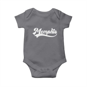 Retro Memphis Script Graphic Tennessee City Pride Baby Onesie