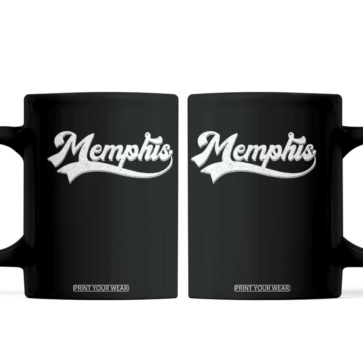 Retro Memphis Script Graphic Tennessee City Pride Coffee Mug