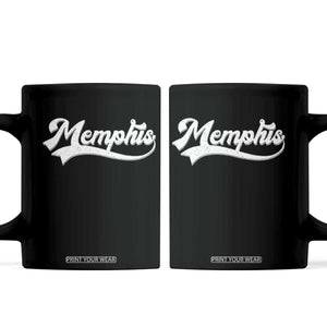Retro Memphis Script Graphic Tennessee City Pride Coffee Mug
