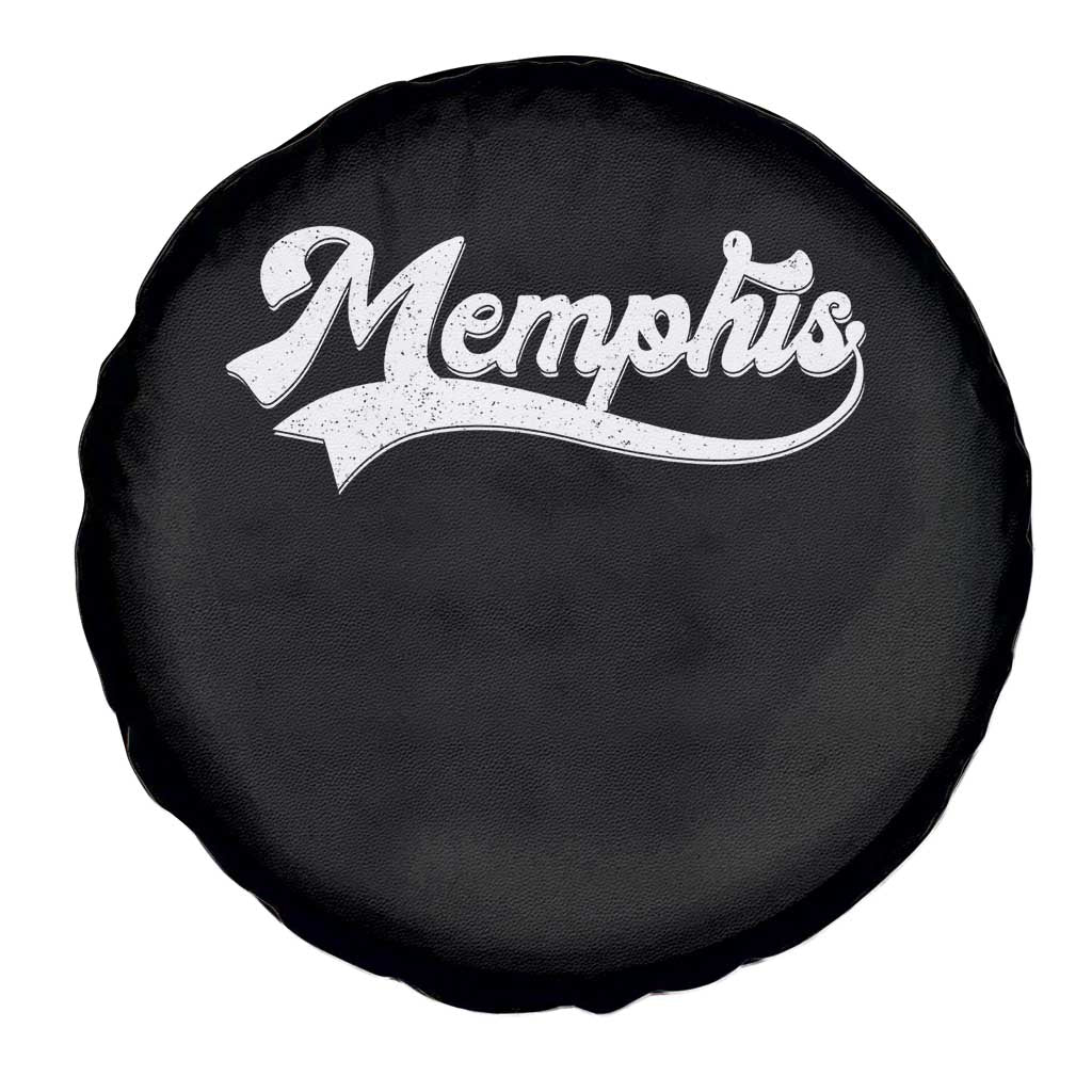 Retro Memphis Script Graphic Tennessee City Pride Spare Tire Cover