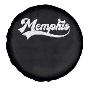 Retro Memphis Script Graphic Tennessee City Pride Spare Tire Cover