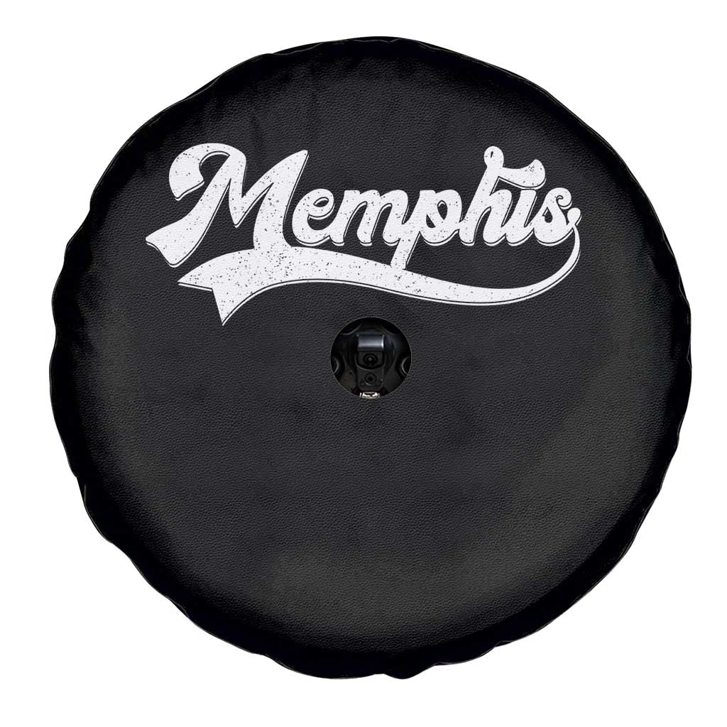 Retro Memphis Script Graphic Tennessee City Pride Spare Tire Cover