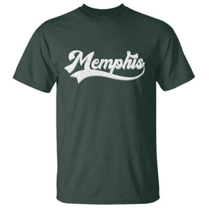 Retro Memphis Script Graphic Tennessee City Pride T Shirt