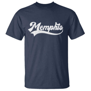 Retro Memphis Script Graphic Tennessee City Pride T Shirt