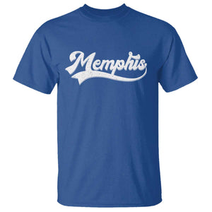 Retro Memphis Script Graphic Tennessee City Pride T Shirt