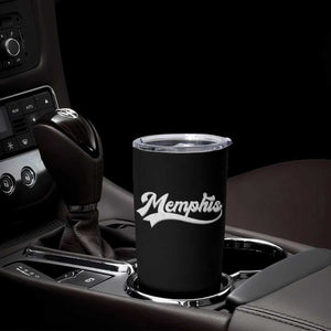 Retro Memphis Script Graphic Tennessee City Pride Tumbler Cup