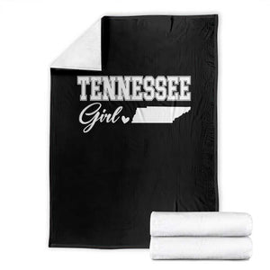 Tennessee Girl Throw Blanket TN State Pride Heart Graphic Souvenir Gift