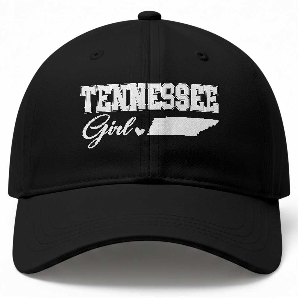 Tennessee Girl Baseball Cap TN State Pride Heart Graphic Souvenir Gift
