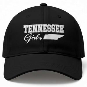 Tennessee Girl Baseball Cap TN State Pride Heart Graphic Souvenir Gift