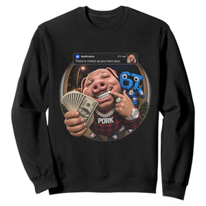 John Pork 67 Meme Funny Brainrot Sweatshirt There is Motion at Your Front Door