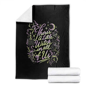A Little Witch in All of Us Throw Blanket