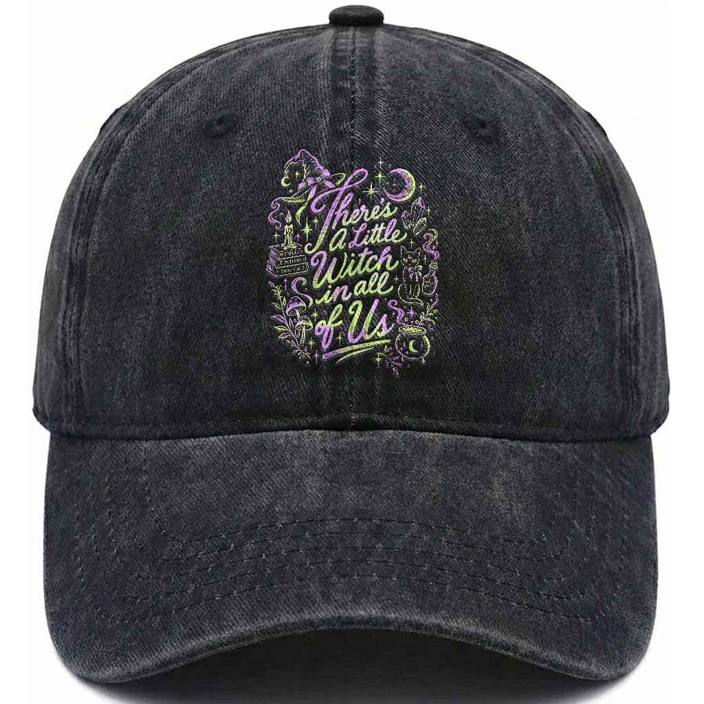 A Little Witch in All of Us Washed Cotton Baseball Cap