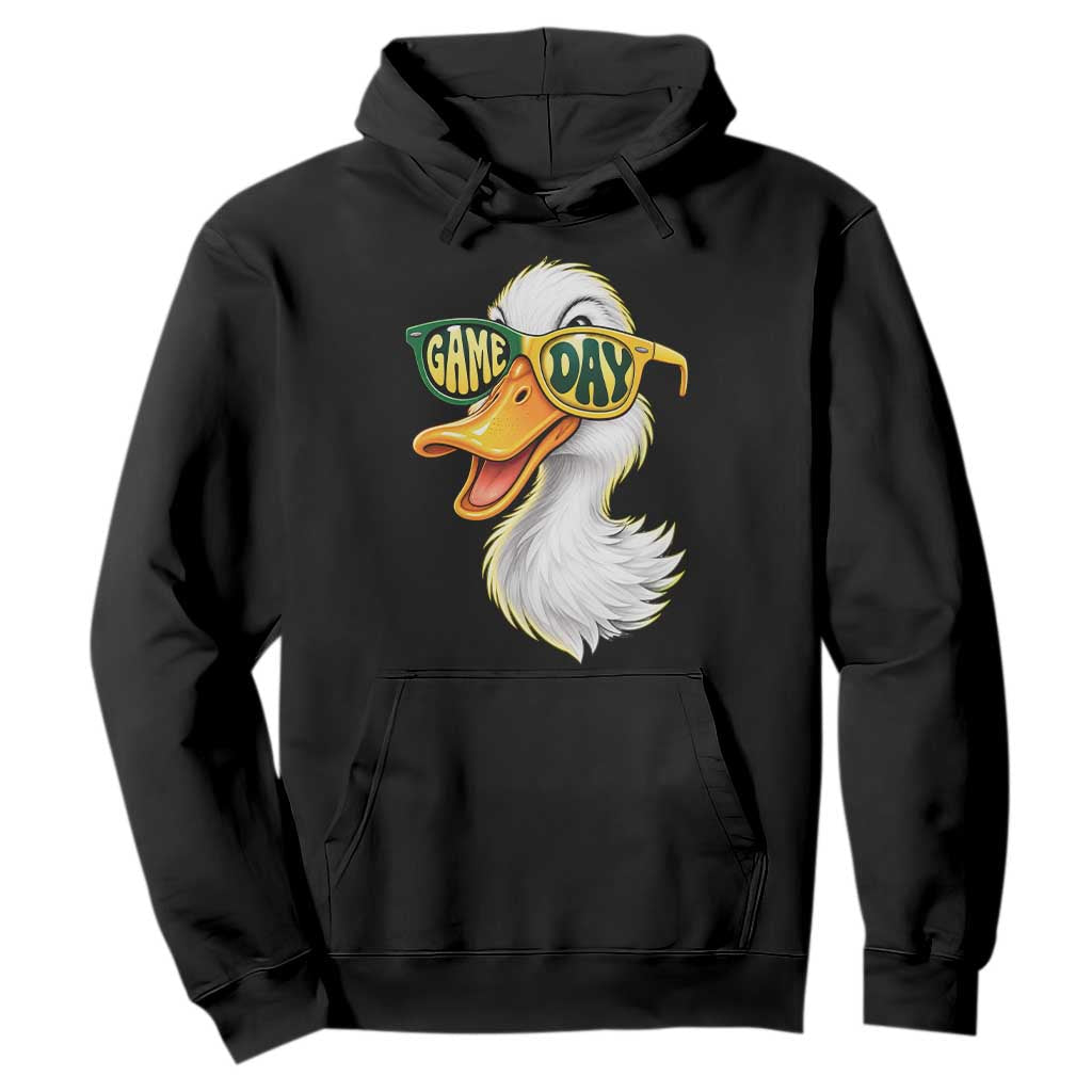 Cool Duck Wearing Sunglasses Game Day Sports Fan Graphic Hoodie