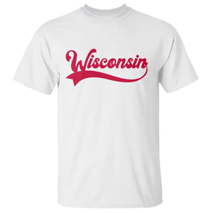State Of Wisconsin Retro Classic Pride Varsity Script Vintage Style T Shirt