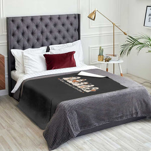 Para Normal Activities Cute Ghost Fall Season Halloween Throw Blanket