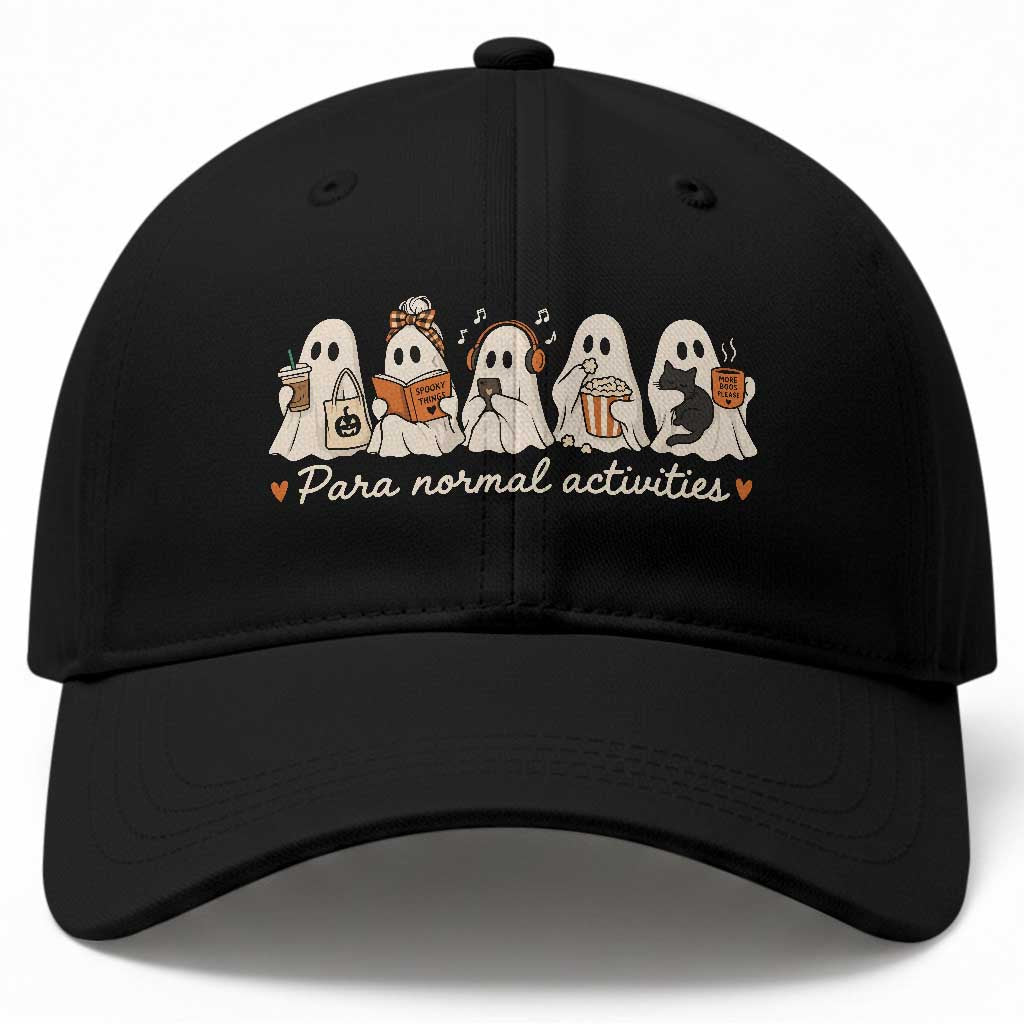 Para Normal Activities Cute Ghost Fall Season Halloween Baseball Cap
