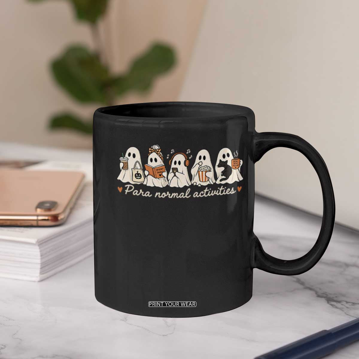 Para Normal Activities Cute Ghost Fall Season Halloween Coffee Mug