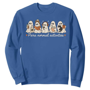 Para Normal Activities Cute Ghost Fall Season Halloween Sweatshirt