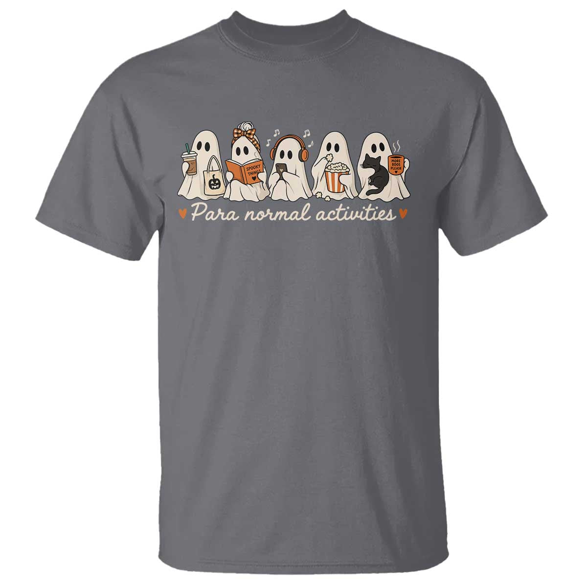 Para Normal Activities Cute Ghost Fall Season Halloween T Shirt
