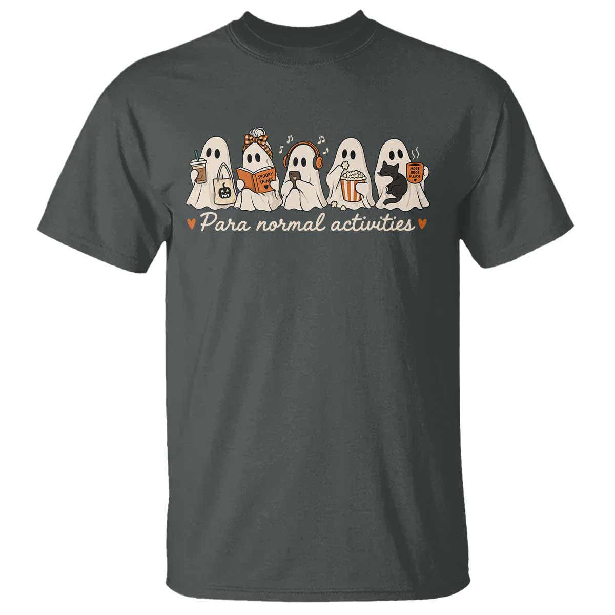 Para Normal Activities Cute Ghost Fall Season Halloween T Shirt