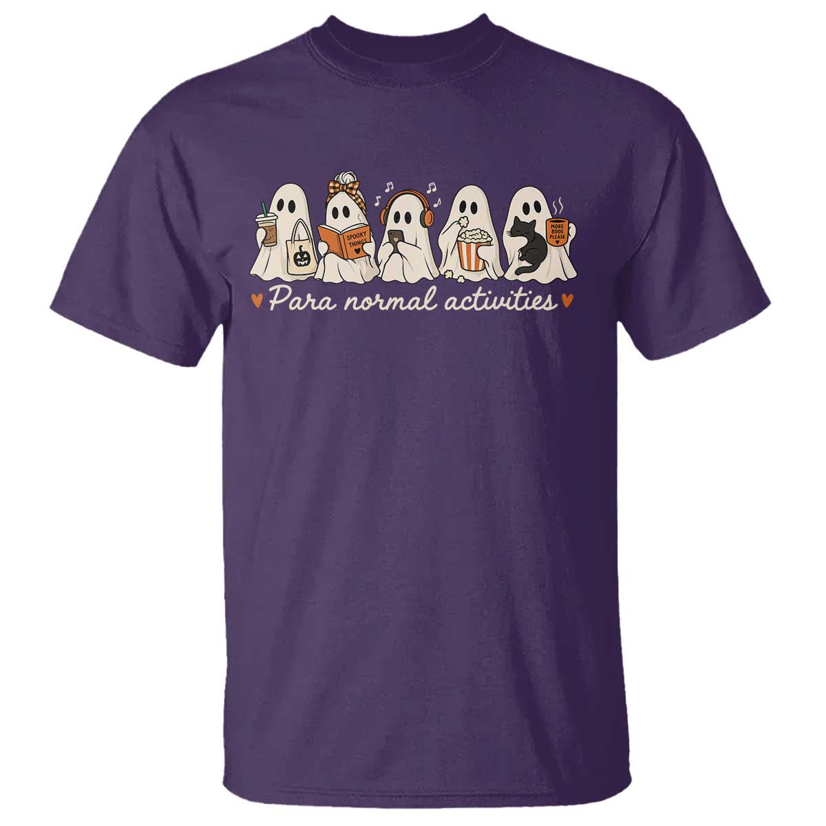 Para Normal Activities Cute Ghost Fall Season Halloween T Shirt