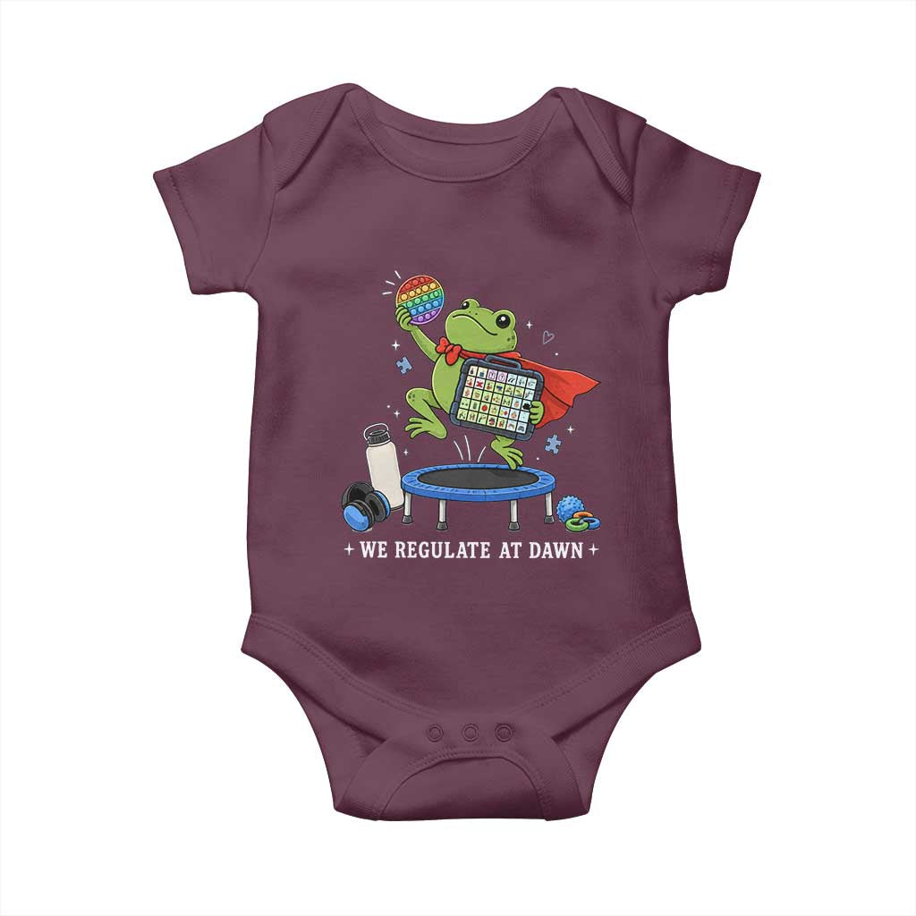 Inclusion Frog OT SPED Teacher Baby Onesie We Regulate At Dawn