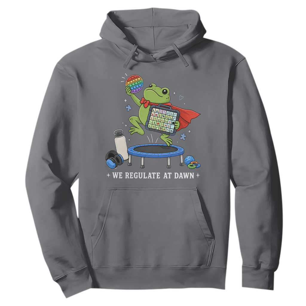 Inclusion Frog OT SPED Teacher Hoodie We Regulate At Dawn