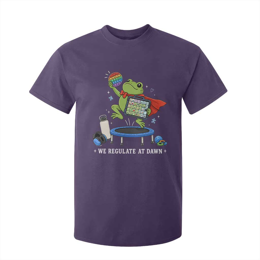 Inclusion Frog OT SPED Teacher T Shirt For Kid We Regulate At Dawn