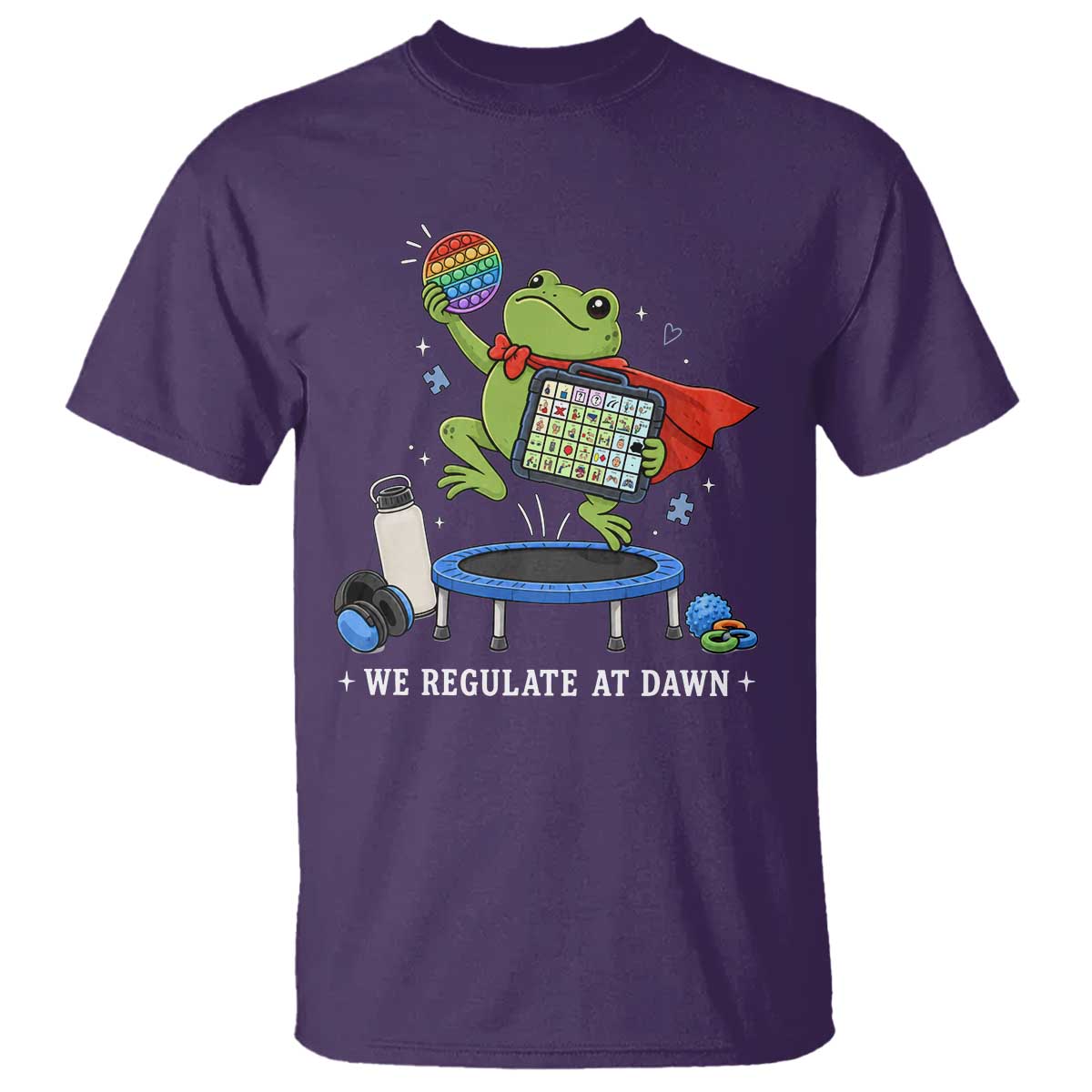 Inclusion Frog OT SPED Teacher T Shirt We Regulate At Dawn