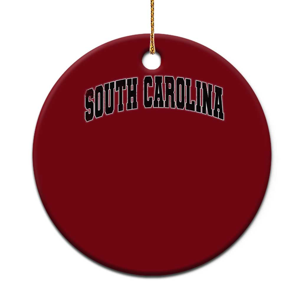 Retro 80s South Carolina SC Ceramic Ornament Retro Vintage Sports