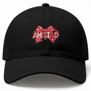 Amistad Coquette Baseball Cap I Love Amistad Preppy Bow Teacher Student