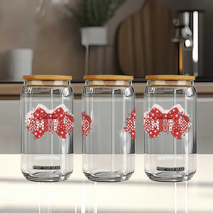 Amistad Coquette Glass Can I Love Amistad Preppy Bow Teacher Student