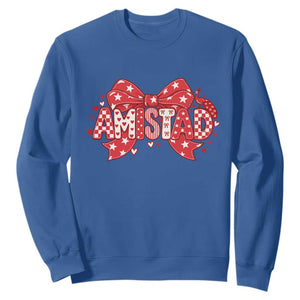 Amistad Coquette Sweatshirt I Love Amistad Preppy Bow Teacher Student