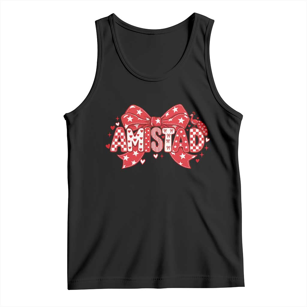 Amistad Coquette Tank Top I Love Amistad Preppy Bow Teacher Student