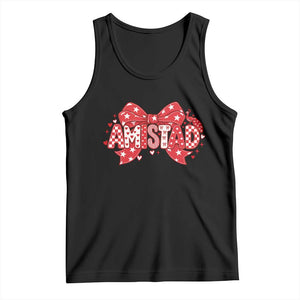 Amistad Coquette Tank Top I Love Amistad Preppy Bow Teacher Student