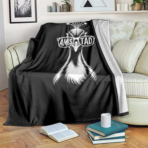 Cool Peacock Wearing Sunglasses Amistad Throw Blanket School Spirit Teachers Students