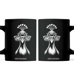 Cool Peacock Wearing Sunglasses Amistad Coffee Mug School Spirit Teachers Students