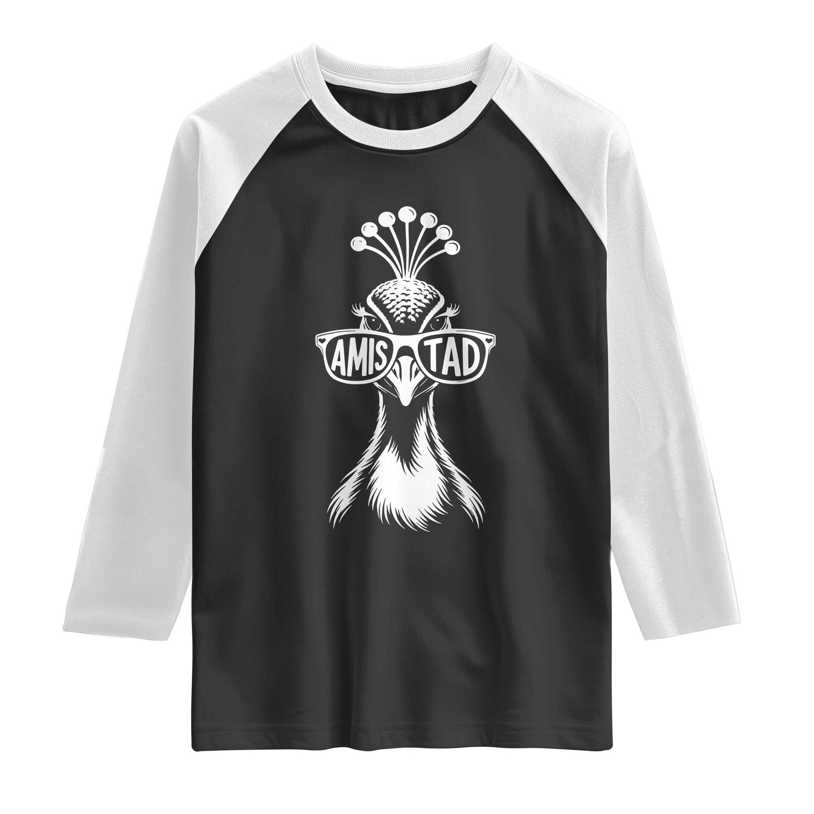 Cool Peacock Wearing Sunglasses Amistad Raglan Shirt School Spirit Teachers Students