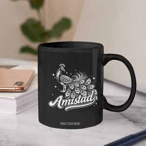 Amistad School House Spirit Coffee Mug Elegant Peacock Graphic