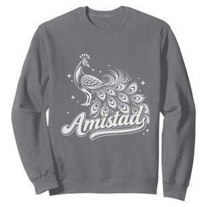 Amistad School House Spirit Sweatshirt Elegant Peacock Graphic
