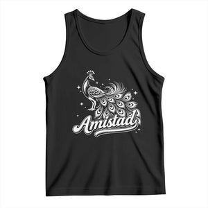 Amistad School House Spirit Tank Top Elegant Peacock Graphic